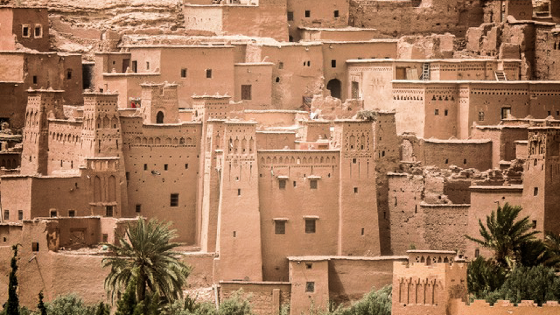 high-angle-shot-historical-ait-benhaddou-village-morocco